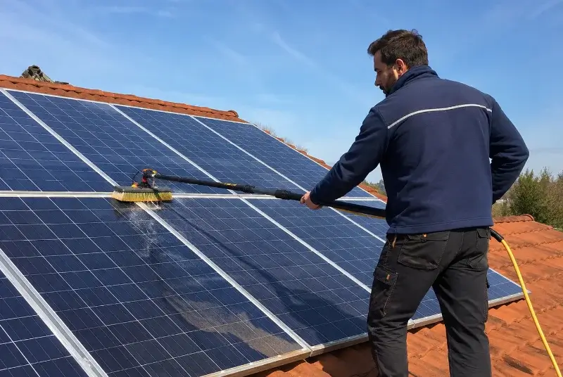 Nettoyage et entretien de panneaux solaires à Moussac